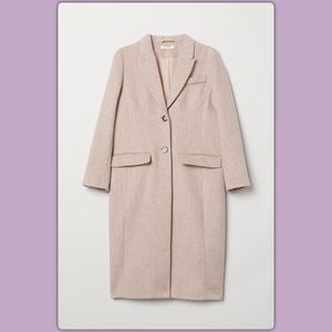 🌿 Wool blend H&M pea coat outerwear winter 2020